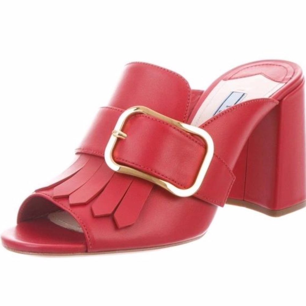 BRAND NEW Prada leather mules - Picture 1 of 6